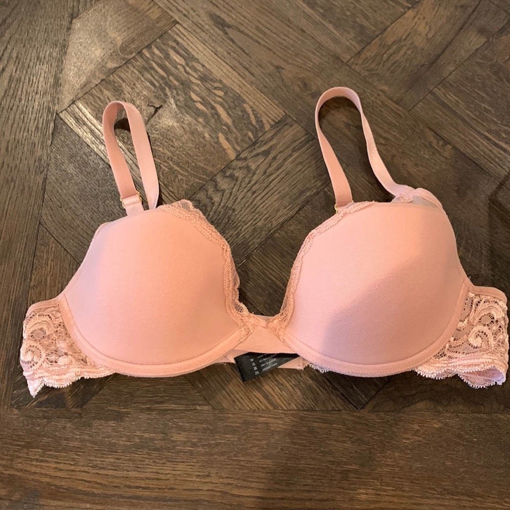 Pepper Laidback lace bra in sienna rose, 36A.